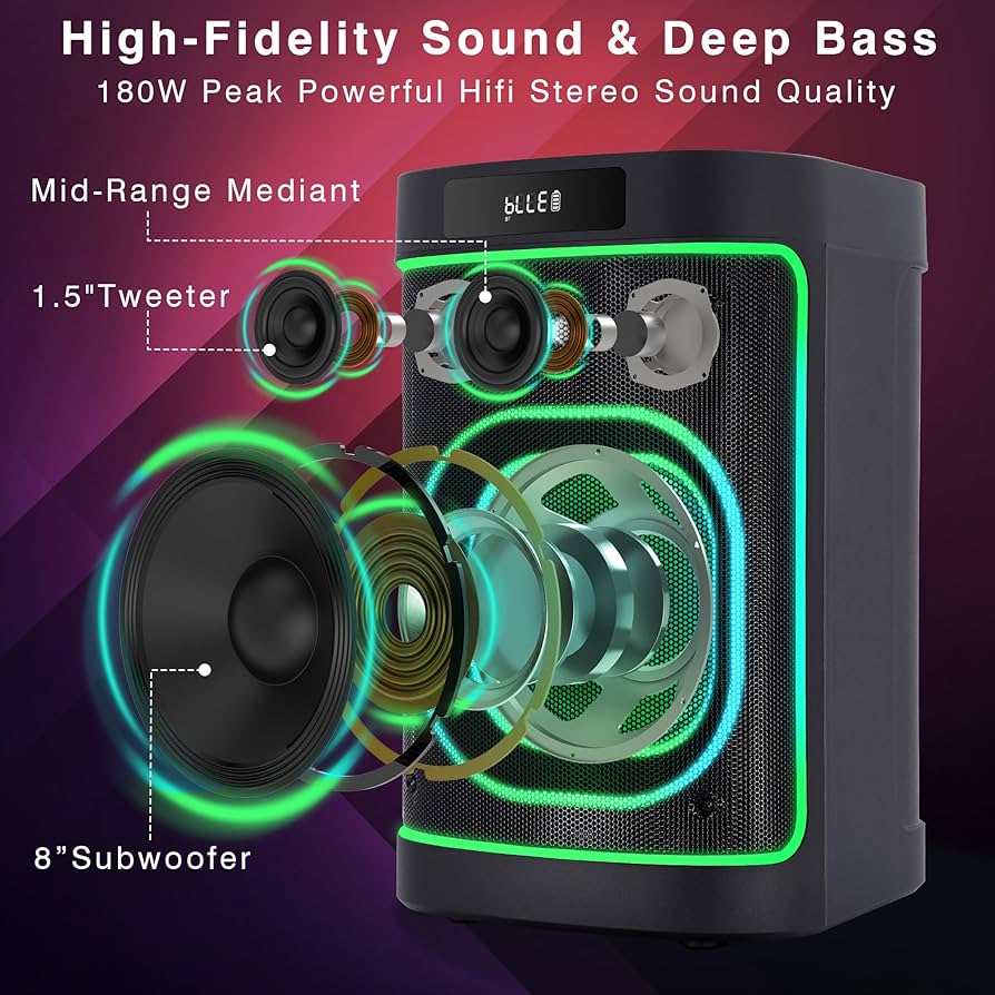 Amazon.com: BeatGhost Karaoke Machine Portable Bluetooth